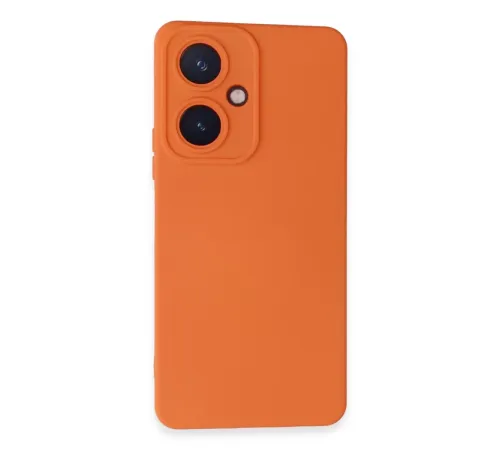 Vivo Y27 Kılıf Nano içi Kadife Silikon - Turuncu