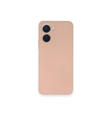 Vivo Y16 Kılıf Nano içi Kadife Silikon - Pudra