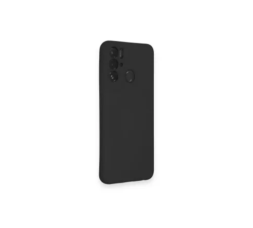 Tecno Pova Neo Kılıf Nano içi Kadife Silikon - Siyah