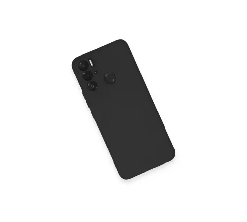 Tecno Pova Neo Kılıf Nano içi Kadife Silikon - Siyah