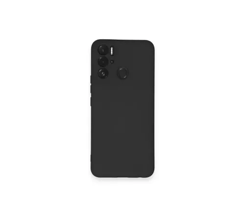 Tecno Pova Neo Kılıf Nano içi Kadife Silikon - Siyah