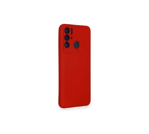 Tecno Pova Neo Kılıf Nano içi Kadife Silikon - Kırmızı