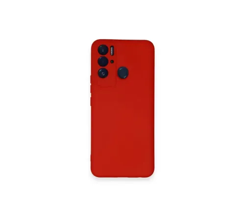 Tecno Pova Neo Kılıf Nano içi Kadife Silikon - Kırmızı