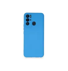 Tecno Pova Neo Kılıf Nano içi Kadife Silikon - Mavi