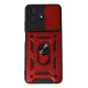 Realme C53 Kılıf Pars Lens Yüzüklü Silikon - Kırmızı