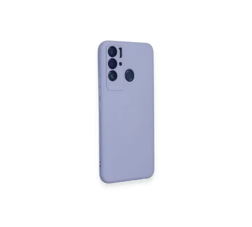 Tecno Pova Neo Kılıf Nano içi Kadife Silikon - Lila