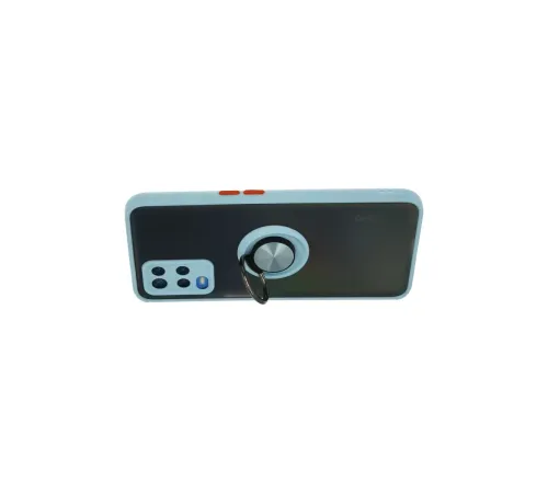 A54 4G Kılıf Montreal Yüzüklü Silikon Kapak - Buz Mavi