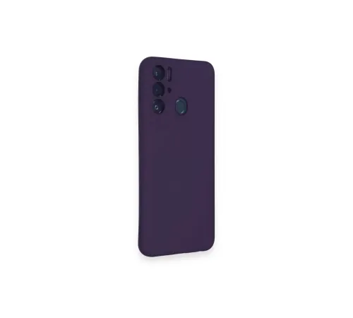Tecno Pova Neo Kılıf Nano içi Kadife Silikon - Mor