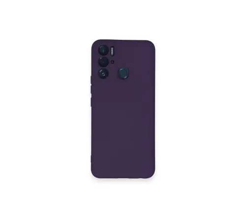 Tecno Pova Neo Kılıf Nano içi Kadife Silikon - Mor