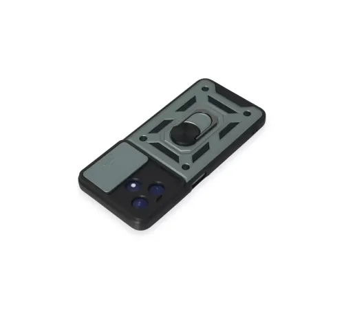 Realme C53 Kılıf Pars Lens Yüzüklü Silikon - Yeşil