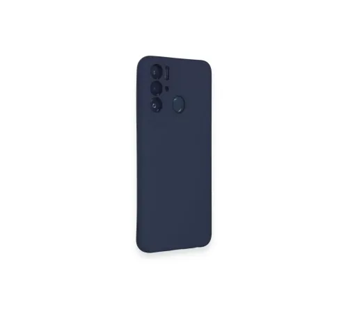 Tecno Pova Neo Kılıf Nano içi Kadife Silikon - Lacivert