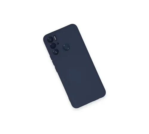 Tecno Pova Neo Kılıf Nano içi Kadife Silikon - Lacivert