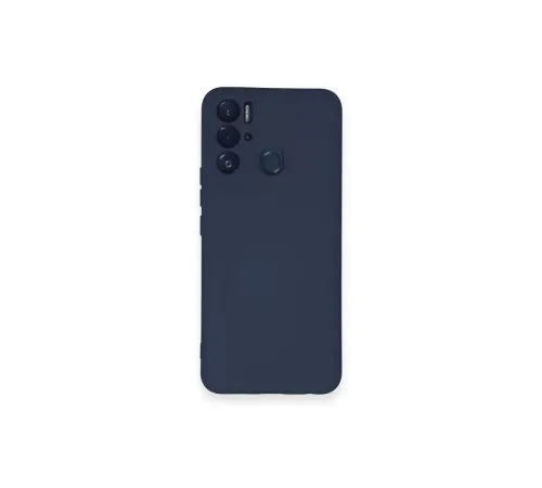 Tecno Pova Neo Kılıf Nano içi Kadife Silikon - Lacivert