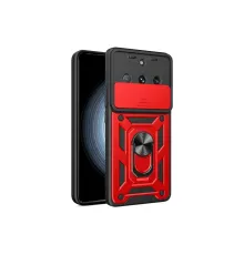 Realme 11 Pro Kılıf Pars Lens Yüzüklü Silikon - Kırmızı