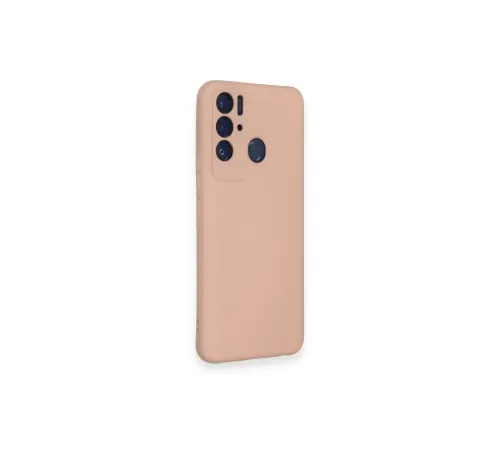 Tecno Pova Neo Kılıf Nano içi Kadife Silikon - Pudra