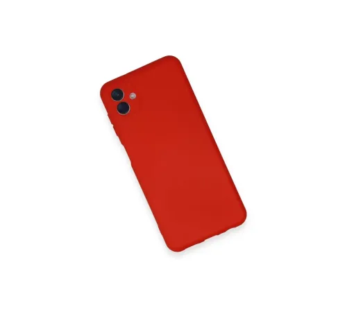 Samsung Galaxy A04 Kılıf Nano içi Kadife Silikon - Kırmızı