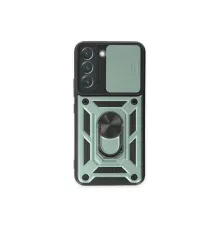 Samsung Galaxy S23 Kılıf Pars Lens Yüzüklü Silikon - Yeşil