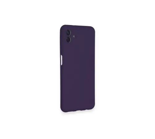 Samsung Galaxy A04 Kılıf Nano içi Kadife Silikon - Mor