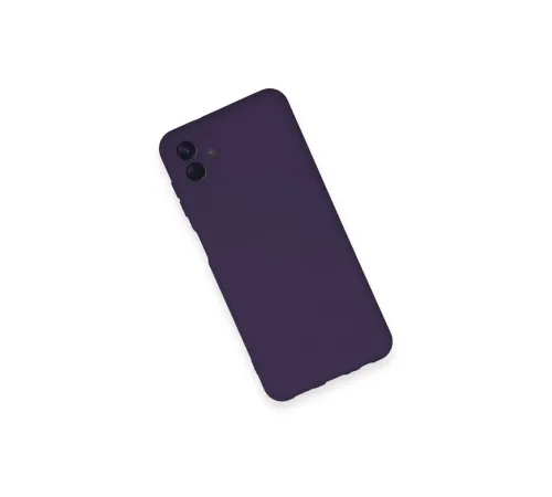 Samsung Galaxy A04 Kılıf Nano içi Kadife Silikon - Mor