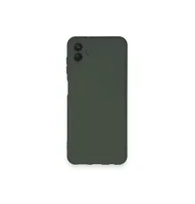 Samsung Galaxy A04 Kılıf Nano içi Kadife Silikon - Koyu Yeşil