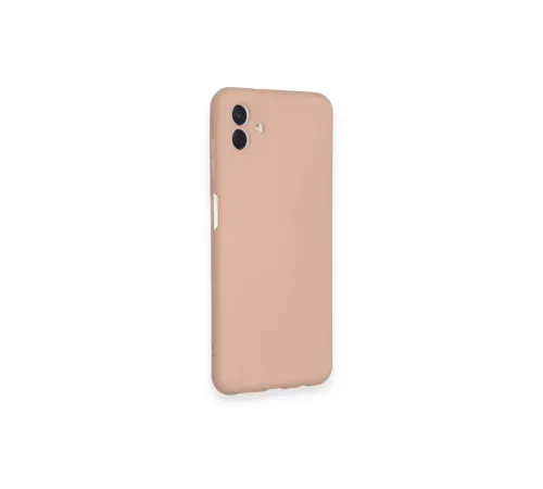 Samsung Galaxy A04 Kılıf Nano içi Kadife Silikon - Pudra