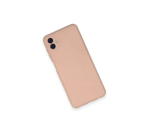 Samsung Galaxy A04 Kılıf Nano içi Kadife Silikon - Pudra