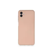 Samsung Galaxy A04 Kılıf Nano içi Kadife Silikon - Pudra