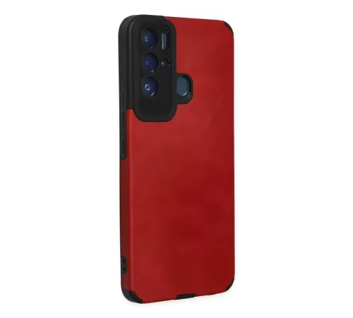 Tecno Pova Neo Kılıf Loop Deri Silikon - Kırmızı