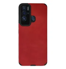Tecno Pova Neo Kılıf Loop Deri Silikon - Kırmızı