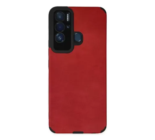 Tecno Pova Neo Kılıf Loop Deri Silikon - Kırmızı