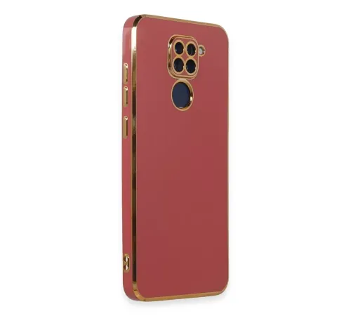 Xiaomi Redmi Note 9 Kılıf Volet Silikon - Kırmızı