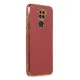 Xiaomi Redmi Note 9 Kılıf Volet Silikon - Kırmızı