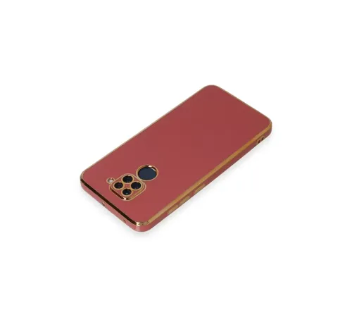 Xiaomi Redmi Note 9 Kılıf Volet Silikon - Kırmızı
