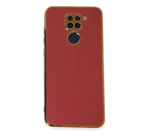 Xiaomi Redmi Note 9 Kılıf Volet Silikon - Kırmızı