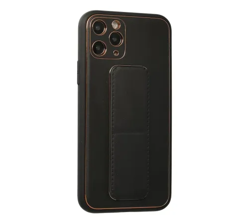 Apple iPhone 11 Pro Kılıf Coco Deri Standlı Kapak - Siyah