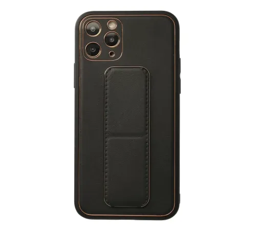 Apple iPhone 11 Pro Kılıf Coco Deri Standlı Kapak - Siyah