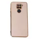 Xiaomi Redmi Note 9 Kılıf Volet Silikon - Pembe