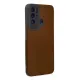 Tecno Pova Neo Kılıf Loop Deri Silikon - Kahverengi