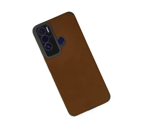 Tecno Pova Neo Kılıf Loop Deri Silikon - Kahverengi