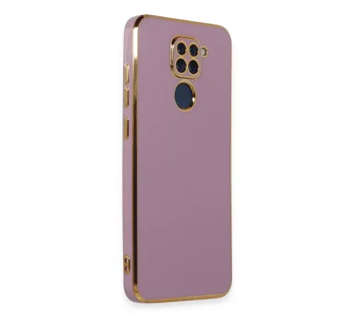 Xiaomi Redmi Note 9 Kılıf Volet Silikon - Mor
