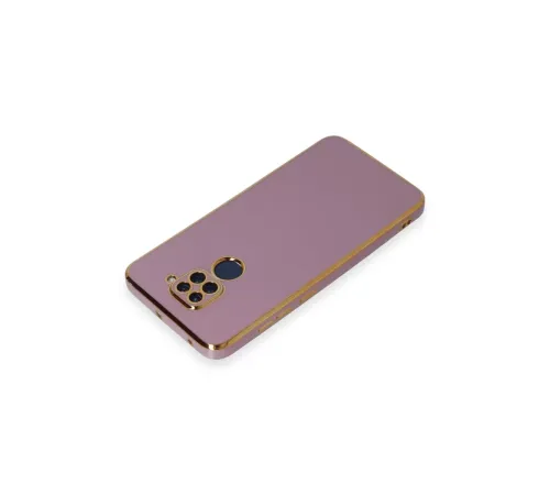Xiaomi Redmi Note 9 Kılıf Volet Silikon - Mor
