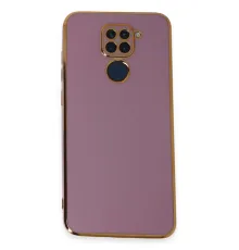 Xiaomi Redmi Note 9 Kılıf Volet Silikon - Mor