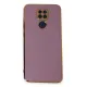 Xiaomi Redmi Note 9 Kılıf Volet Silikon - Mor