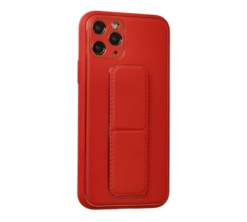 Apple iPhone 11 Pro Kılıf Coco Deri Standlı Kapak - Kırmızı