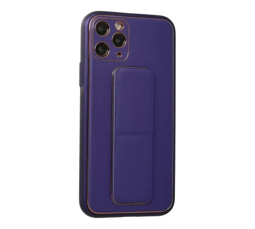 Apple iPhone 11 Pro Kılıf Coco Deri Standlı Kapak - Mor