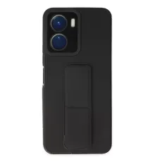 Vivo Y16 Kılıf Mega Standlı Silikon - Siyah