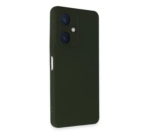 Vivo Y27 Kılıf Nano içi Kadife Silikon - Koyu Yeşil