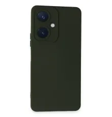 Vivo Y27 Kılıf Nano içi Kadife Silikon - Koyu Yeşil