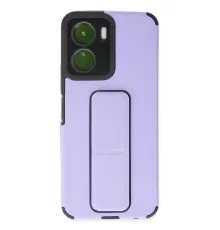 Vivo Y16 Kılıf Mega Standlı Silikon - Lila