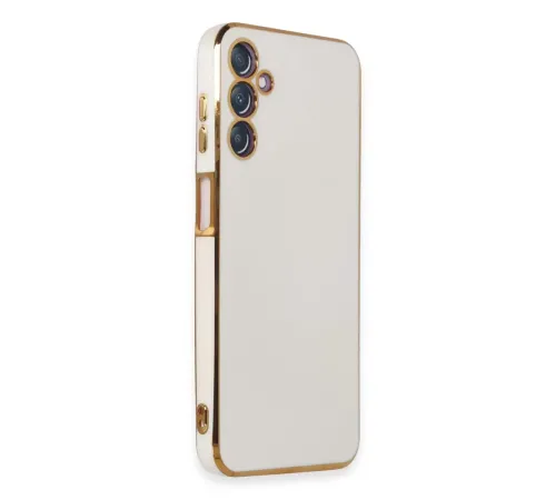 Samsung Galaxy M14 5G Kılıf Volet Silikon - Beyaz